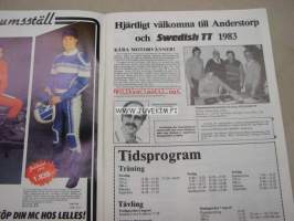 Swedish TT Anderstorp 4-7 Aug. 1983 -ohjelma