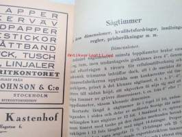 Edbergs trävarubok -puutavaramiehen käsikirja ruotsiksi