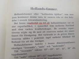 Edbergs trävarubok -puutavaramiehen käsikirja ruotsiksi