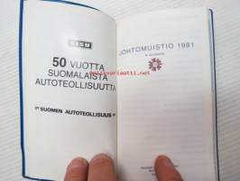 Sisu / Oy Suomen Autoteollisuus Ab 1981 -taskukalenteri