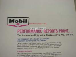 Mobilgard 312, 412, 512 -voiteluöljymainos