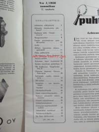 Tekniikan Maailma 1956 nr 1, sis. mm. seur. artikkelit / kuvat / mainokset;   Lähikuvassa Desoto, Potkurin valumallin valmistaminen, 7 vuotta transistoria,