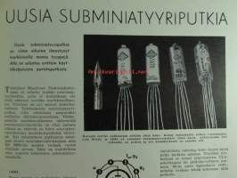 Tekniikan Maailma 1956 nr 1, sis. mm. seur. artikkelit / kuvat / mainokset;   Lähikuvassa Desoto, Potkurin valumallin valmistaminen, 7 vuotta transistoria,