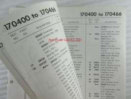 Briggs &amp; Stratton Illustrated Parts List model series 170400 to 170466 Type numbers 0010 to 0076 / 0110 0271 - Varaosaluettelo