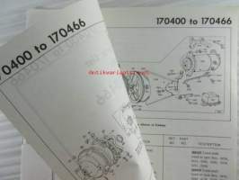 Briggs &amp; Stratton Illustrated Parts List model series 170400 to 170466 Type numbers 0010 to 0076 / 0110 0271 - Varaosaluettelo