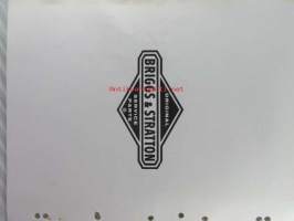 Briggs &amp; Stratton Illustrated Parts List model series 170400 to 170466 Type numbers 0010 to 0076 / 0110 0271 - Varaosaluettelo