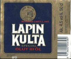 Lapin Kulta Special III  50 cl- olutetiketti