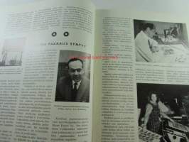 Me kaikki A. Ahlström Osakeyhtiön henkilökuntalehti 1960 nr 2, Kauttuan kasvot ajan peilissä, Kauttua rakentaa, miten pakkaus syntyy, Pihlava pystyy