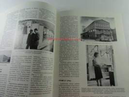 Me kaikki A. Ahlström Osakeyhtiön henkilökuntalehti 1960 nr 5, A-studio - messuille valmistautuminen, kamera messuvieraana, Karhulan teho kasvaa