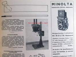 Tekniikan maailma 1958 nr 6, sis. mm. seur. artikkelit / kuvat / mainokset; Nyt aloitamme kaitafilmauksen, Koeajossa Miele K 52, Koekuvauksessa Baldessa,