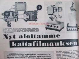 Tekniikan maailma 1958 nr 6, sis. mm. seur. artikkelit / kuvat / mainokset; Nyt aloitamme kaitafilmauksen, Koeajossa Miele K 52, Koekuvauksessa Baldessa,