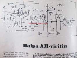 Tekniikan maailma 1958 nr 6, sis. mm. seur. artikkelit / kuvat / mainokset; Nyt aloitamme kaitafilmauksen, Koeajossa Miele K 52, Koekuvauksessa Baldessa,