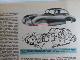 Tekniikan maailma 1958 nr 8, sis. mm. seur. artikkelit / kuvat / mainokset; Stereofonia, Koeajossa Hopeasiipi - Helkaman Hopeasauma mopo, Yashica-8 T ja Cinekon