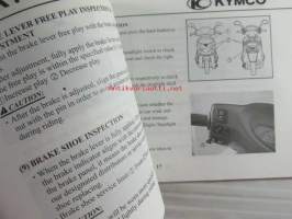 Kymco Driver&#039;s Manual Movie XL 125 / 150 - Käyttöohjekirja