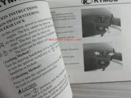 Kymco Driver&#039;s Manual Movie XL 125 / 150 - Käyttöohjekirja