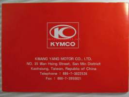 Kymco Driver&#039;s Manual Movie XL 125 / 150 - Käyttöohjekirja
