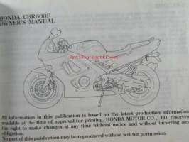 Honda CBR600F - Omistajan käsikirja