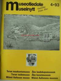 Museotiedote Turusta 1993 nr 4 - Wäinö Aaltosen juhlanäyttely, Turun Linnan vahtimestarin työpäivä, Turun Linna