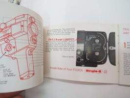 Fujica instant load Single-8 Reflex Zoom Movie Camera Z2 Owner´s manual -käyttöohjekirja englanniksi