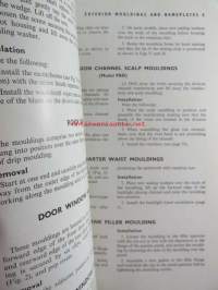 Vauxhall Service Training Manual Series PB / Body (TS. 592) - Huoltokoulutusopas asentajille