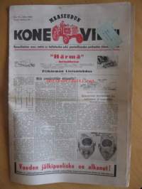 Maaseudun Koneviesti 1955 / 12, 28.6.1955 sis. mm. seur. artikkelit / kuvat / mainokset; Ylihärmän Lietsotehdas, Esso moottoripetrooli, Famo-Boxer