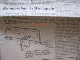 Maaseudun Koneviesti 1955 / 13 . 12.7 .1955 sis mm,Teho-Esaviljankuivaaja.Hevosvetoisen haran asentaminen Valmet-traktorin akselivälille.Valitse oikea