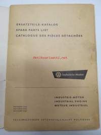 Volkswagen Industrie-Motor Typ 126, 126A Spare parts list Industrial engine / Ersatzteile-Katalog / Catalogue des pieces detachees Moteur industriel