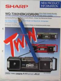 Sharp WQ-T282H(BK)/GR)/(R) Stereo Radio Cassette Recorder - myyntiesite