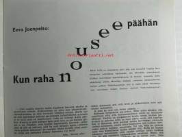 Viuhka 1961 nr 3, sis. mm. seur. artikkelit / kuvat / mainokset; Leikkikää viisaasti asusteilla, Modern Jazz Quartet, Sunnuntaipaistin resepti, Kehittynyt ja