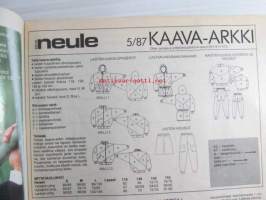 Eeva neule 1987 nr 5, katso sisältö kuvista tarkemmin.