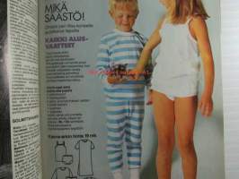 Eeva neule 1986 nr 6, katso sisältö kuvista tarkemmin.