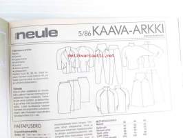 Eeva neule 1986 nr 5, katso sisältö kuvista tarkemmin.