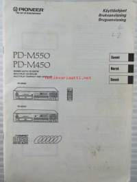 Pioneer PD-M550 Monenlevyn CD-soitin - Käyttöohjeet