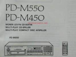 Pioneer PD-M550 Monenlevyn CD-soitin - Käyttöohjeet