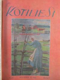 Kotiliesi sidottu vuosikerta 1929 Kansikuvituksia aikansa taitelijoilta mm. Maria Wiik, Viktor Westerholm, Santeri Salokivi ym. - Suomen kotitalousväen lehti