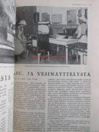 Kotiliesi sidottu vuosikerta 1929 Kansikuvituksia aikansa taitelijoilta mm. Maria Wiik, Viktor Westerholm, Santeri Salokivi ym. - Suomen kotitalousväen lehti