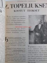 Kotiliesi sidottu vuosikerta 1929 Kansikuvituksia aikansa taitelijoilta mm. Maria Wiik, Viktor Westerholm, Santeri Salokivi ym. - Suomen kotitalousväen lehti