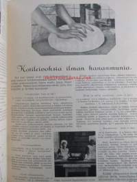 Kotiliesi sidottu vuosikerta 1929 Kansikuvituksia aikansa taitelijoilta mm. Maria Wiik, Viktor Westerholm, Santeri Salokivi ym. - Suomen kotitalousväen lehti