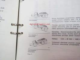 Volvo BM Maansiirtodumpperit ja maastoalustat tuotetietokansio konemyyjille 1973, sisältää tietoa malleista, mottoreista, voimansiirrosta, varusteista,