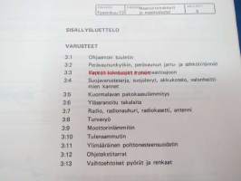 Volvo BM Maansiirtodumpperit ja maastoalustat tuotetietokansio konemyyjille 1973, sisältää tietoa malleista, mottoreista, voimansiirrosta, varusteista,
