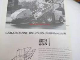 Master 600 lakaisukone BM-Volvo-kuormaajaan -myyntiesite