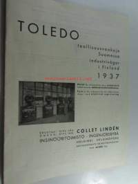 Toledo teollisuusvaakoja Suomessa 1937 / industrivågar i Finland 1937