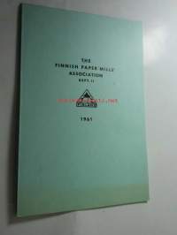 The Finnish Paper Mill Association dept. II 1961