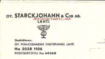 Starckjohann&amp;Co  Oy 1949 - firmalomake