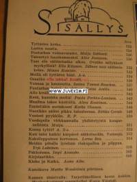 Kotiliesi 1938 nr 13-14 kansi Martta Wendelin. Hää -aihe: Kesähäät vuonna 1938. Anopin puhe morsiamelle. Suomen Voimistelun suurkisat 1938.