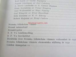 Kalendar utgiven av Svenska Folkskolans Vänner 1933