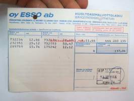 Esso -huoltoasemaluottolasku