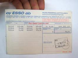 Esso -huoltoasemaluottolasku