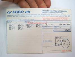 Esso -huoltoasemaluottolasku