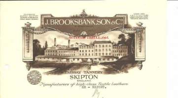 J.Brookbank&amp;Son&amp;Co Skipton England  Textil 1930  - firmalomake